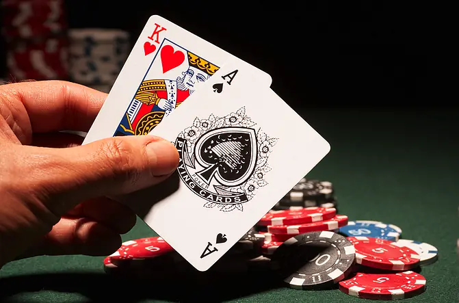 Blackjack hos Amok casino